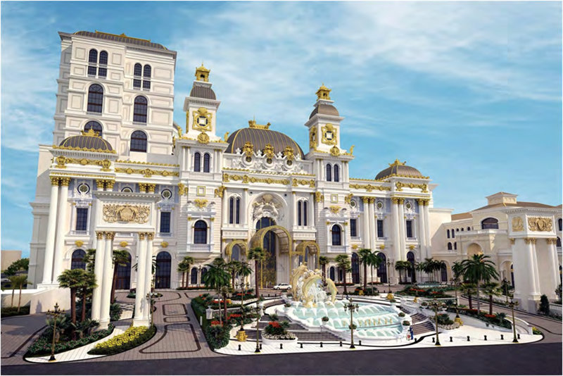 AOC力聯(lián)思阻燃樹脂應用案例:美國塞班島博華太平洋娛樂度假村建筑內外墻飾件、雕塑