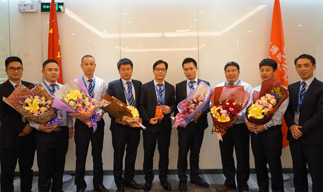 “業務團隊PK優勝獎：--事業一部的銷售精英們！